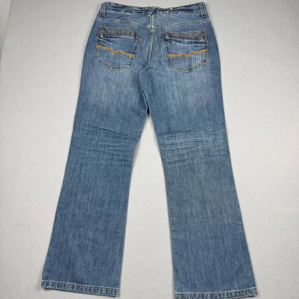 Guess Jeans Mens 34‎ Medium Wash Bootcut Denim Blue Cotton Pants X8302400000